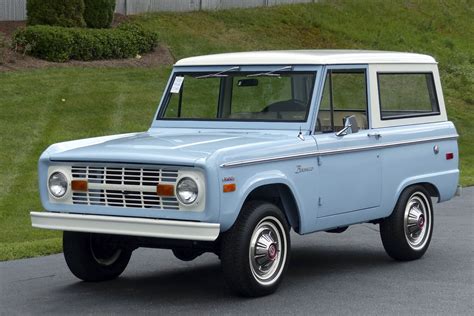 Vintage broncos - View Gallery. 35 Photos. The Bronco launched in 1966 with a fortified version of the 170-cubic-inch (2.8-liter) inline six found in Ford's economy cars. It produced 105 horsepower and featured a ...